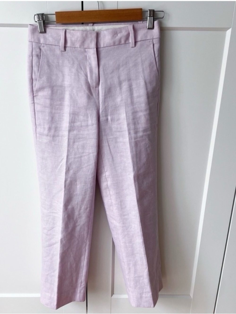 Jcrew NWT Linen peyton NAVY wide leg pants size 0